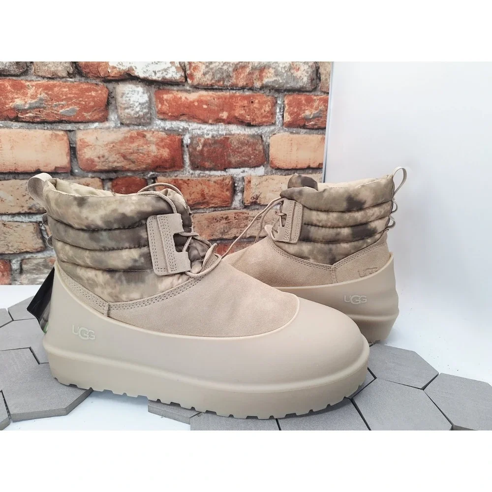 UGG Classic Mini Lace Wea Smokescreen Boot Mustard Seed - 1143990-MDSD Men Sz 12